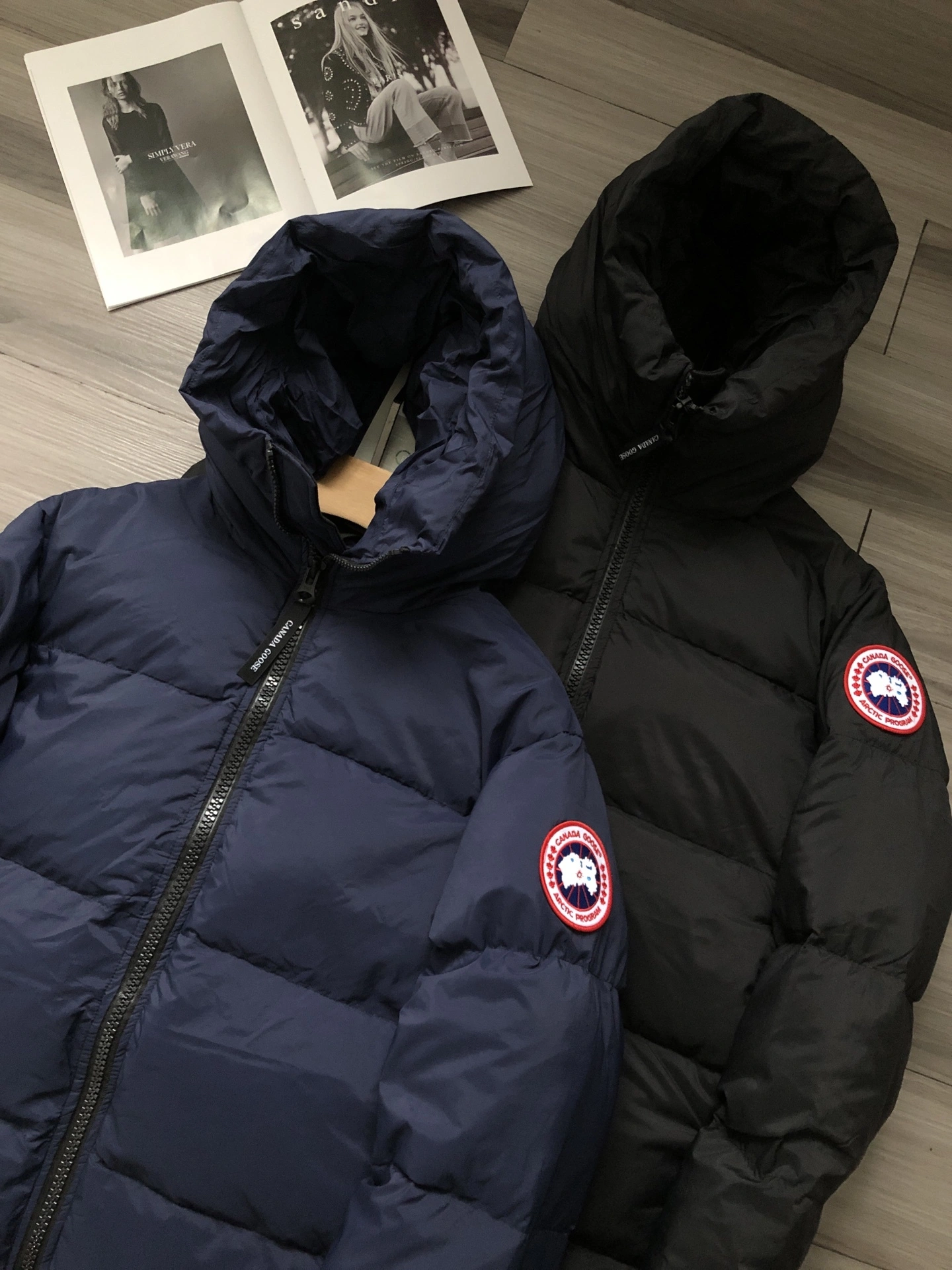 wg.luxury- 6oos5 LAWRENCE PUFFER Everett Down jacket 90 white duck down embroidery 2colour item:E-F524J3004-2